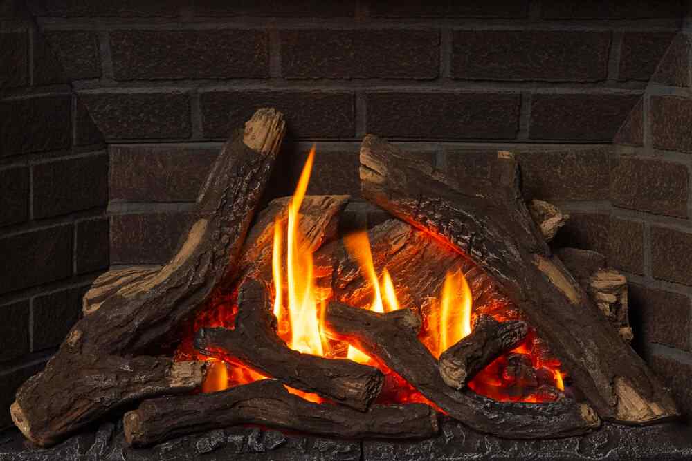 H5 Gas Fireplace Traditional Logs
