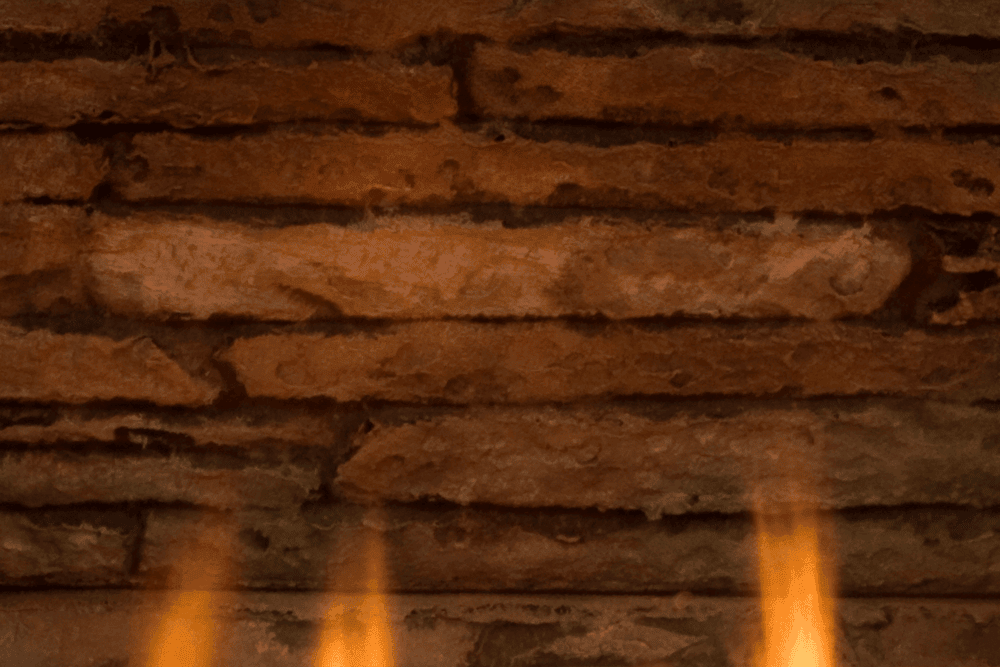 H4 Gas Fireplace Ledgestone Liner