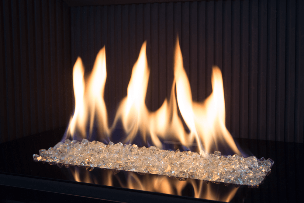 H6 Gas Fireplace Murano Glass