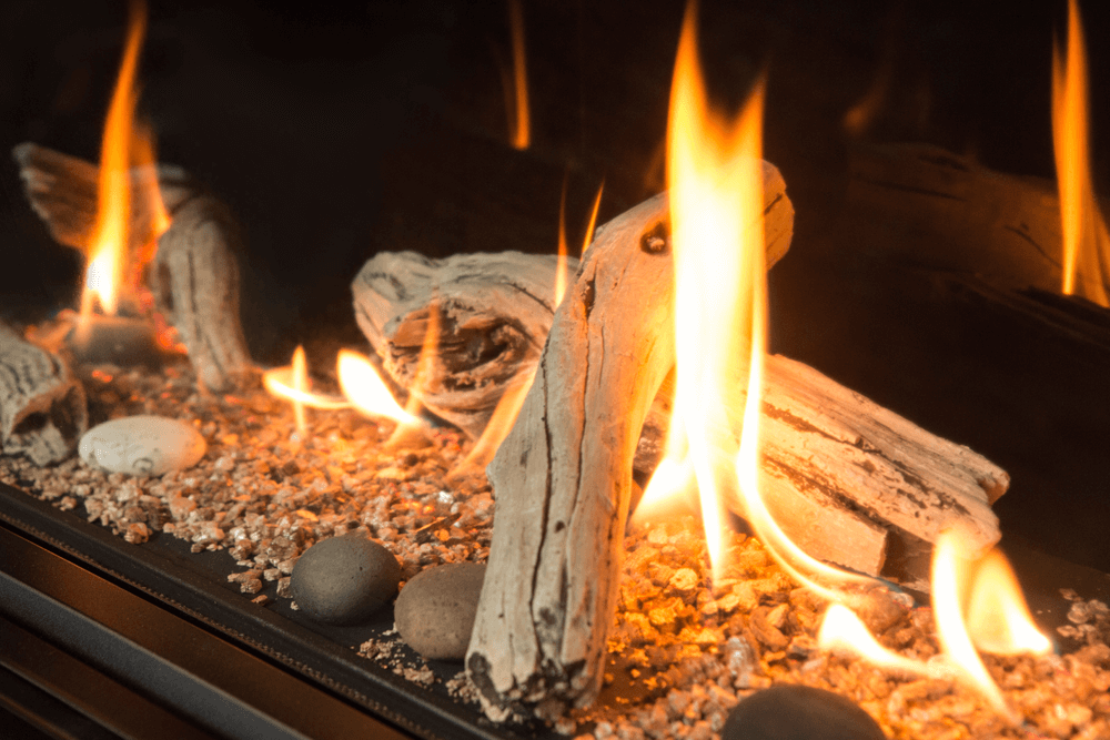 L3 Linear Gas Fireplace Driftwood