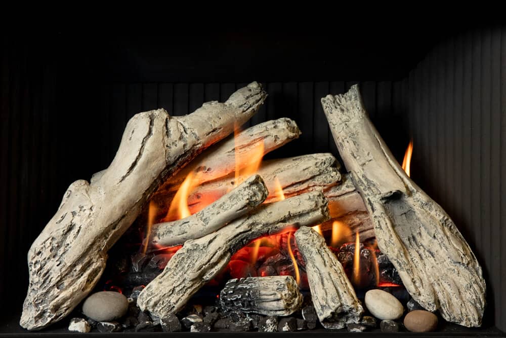 Valor G3.5 Gas Fireplace Insert Driftwood Logs