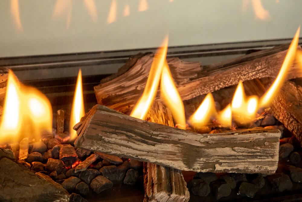 L1 See-Thru Gas Fireplace Splitwood