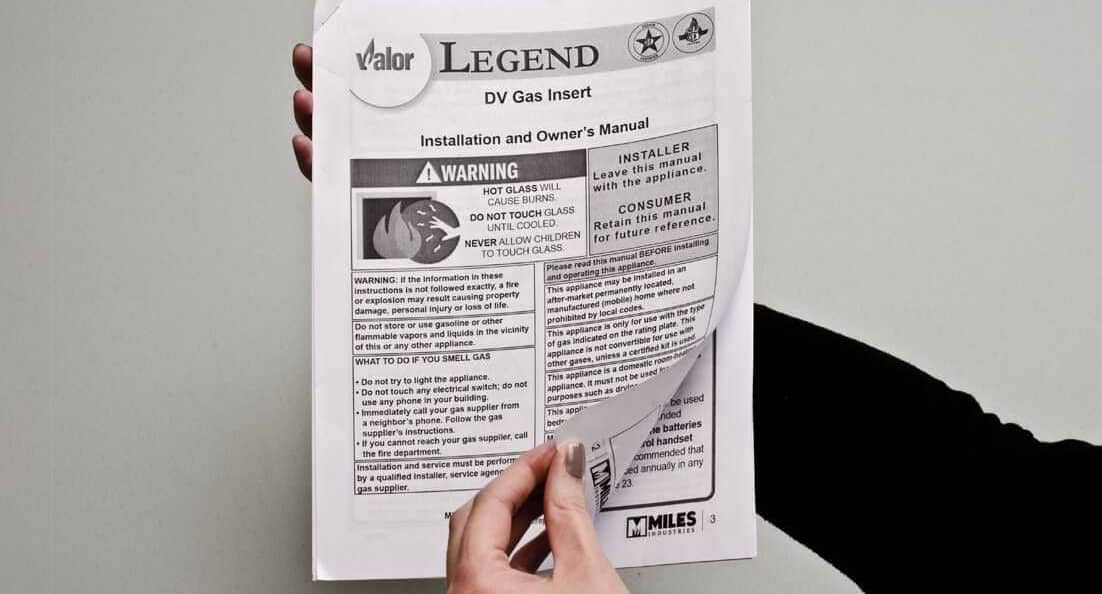Always Check the Manufacturer's Manual First