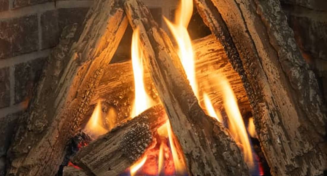 Traditional Logs for P2 Valor gas fireplaces