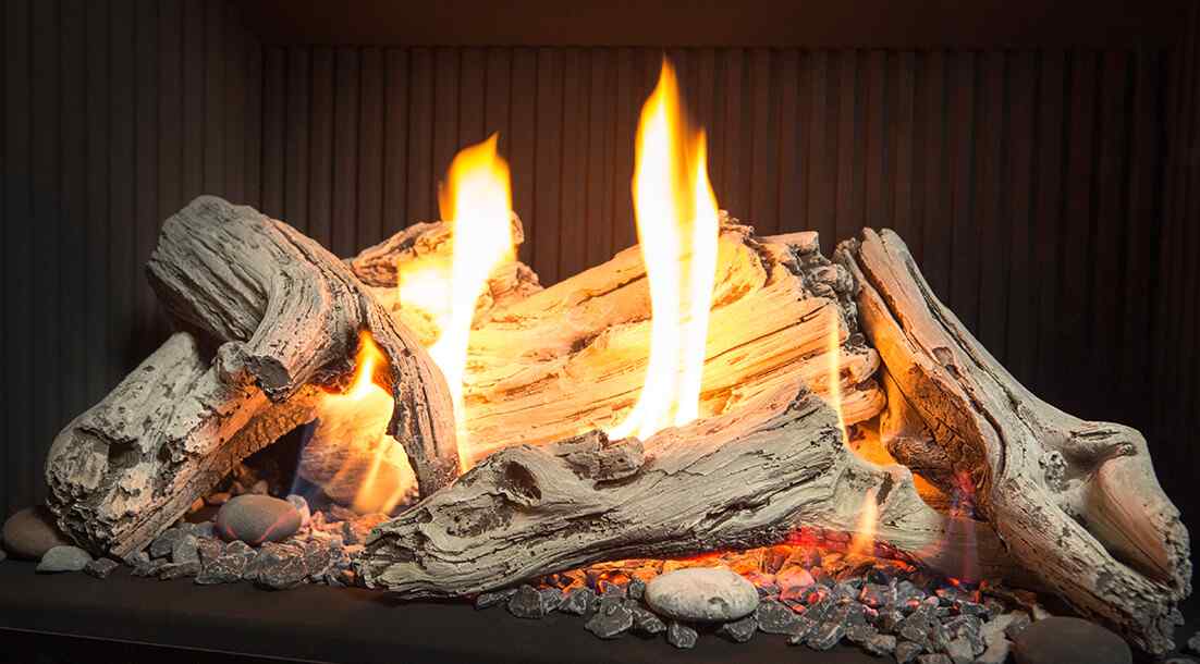 Natural gas is the cleanest fireplace fuel