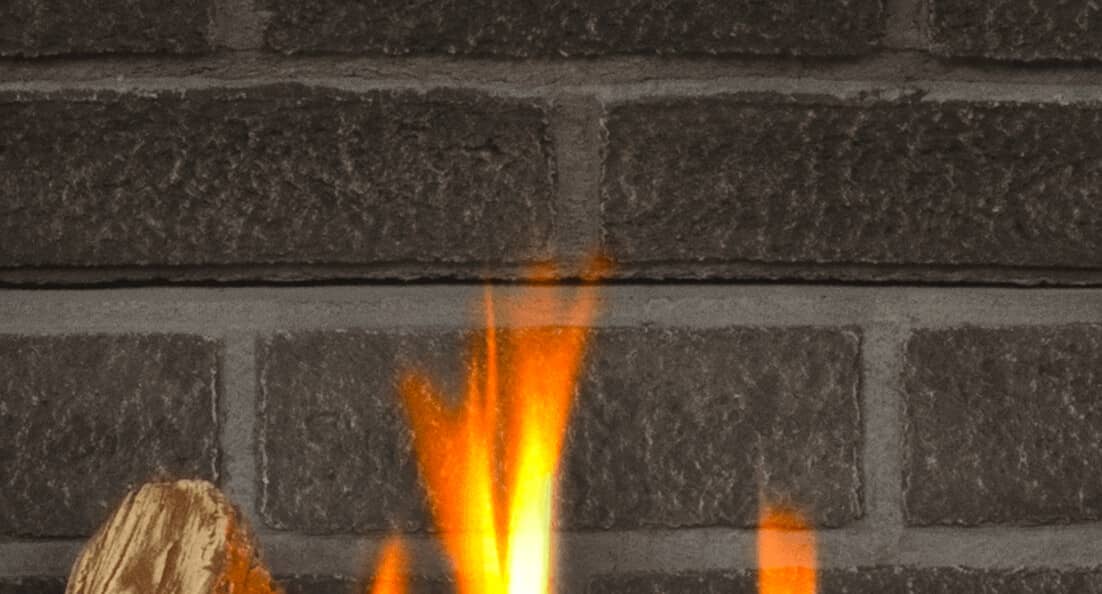 Charcoal Brick Liner for Valor gas fireplaces