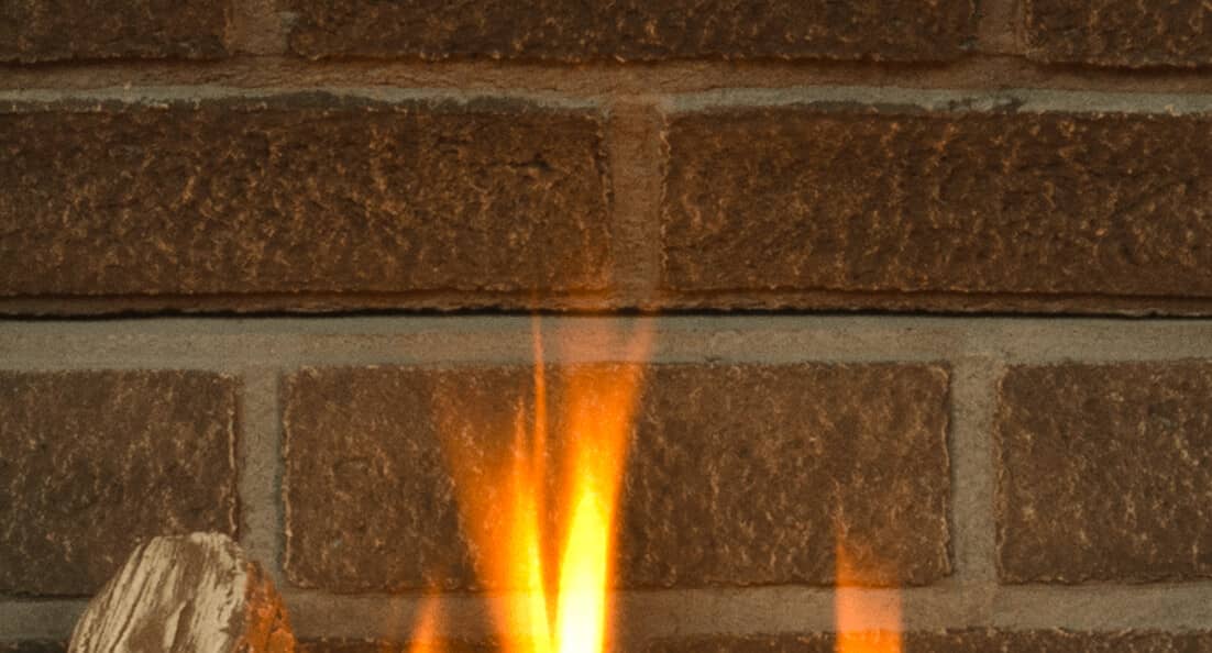 Red Brick Liner for Valor gas fireplaces