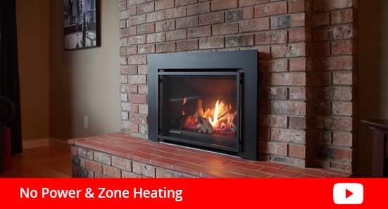 Fireplace zone heating
