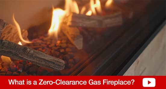 Zero-Clearance Gas Fireplace